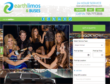 Tablet Screenshot of earthlimos.com